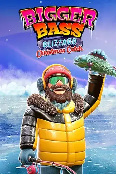 Nueva tragaperras Bigger Bass Blizzard, pesca bajo el hielo y recogida de dólares